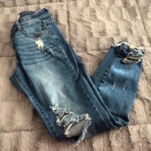 Cello jeans distressed medium wash jeans